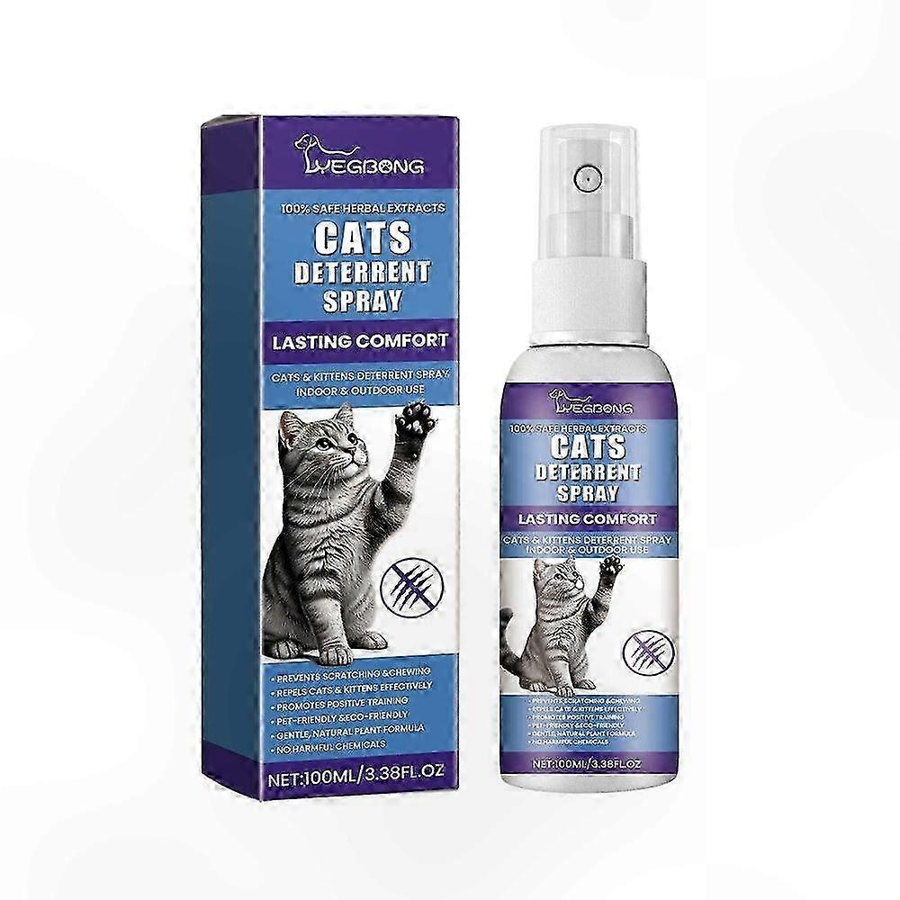 Citrus-Based Cat Deterrent Spray, Stops Scratching and Marking, Safe for Pets and Furniture Protection Solution