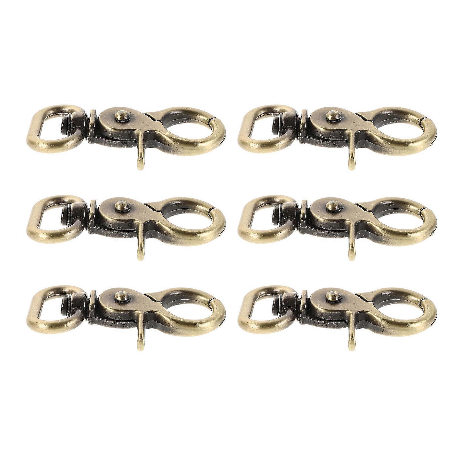 Swivel Clips Box Bag Accessories for DIY Crafts 6Pcs Pack