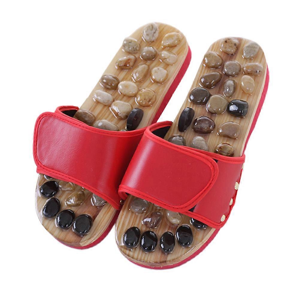Foot Acupoint Shoes for Massage Use Red