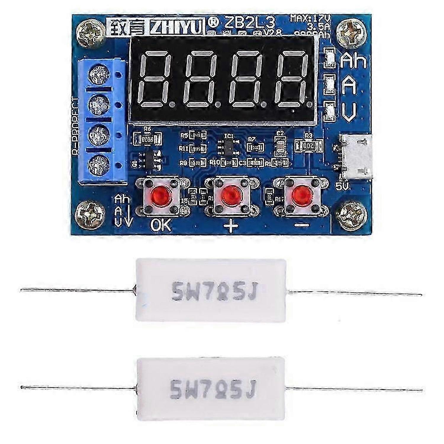 ZB2L3 Li-ion Lithium Lead-acid Battery Capacity Meter Discharge Tester Analyzer
