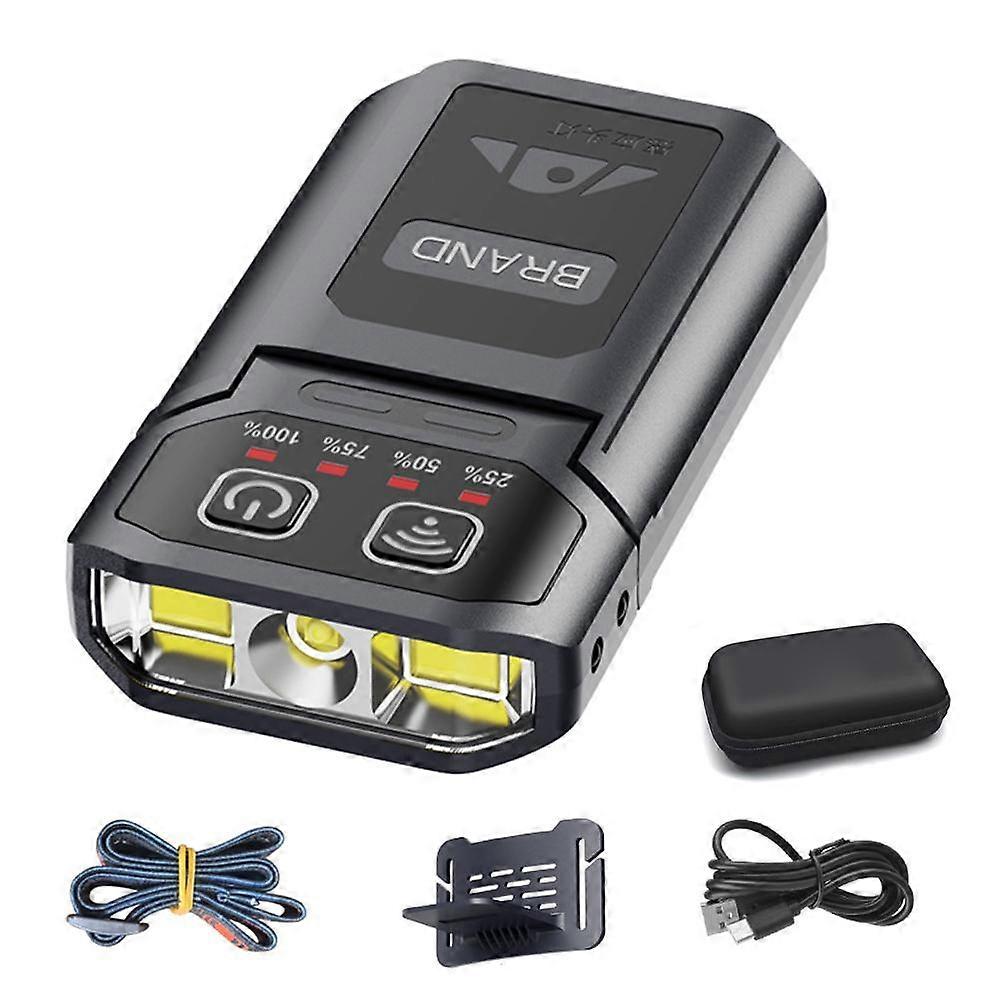 Headlamp Clip On Cap Hat Light Head Torch Fishing Usb Rechargeable Head Lamp