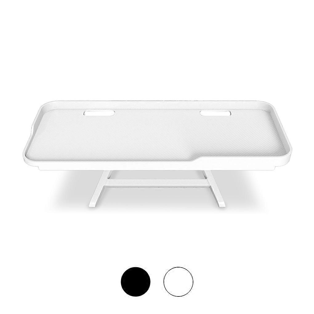 Screen Top Shelf Remote Controller Router Foldable Storage Box TV Top ABS Plastic Organizer, White