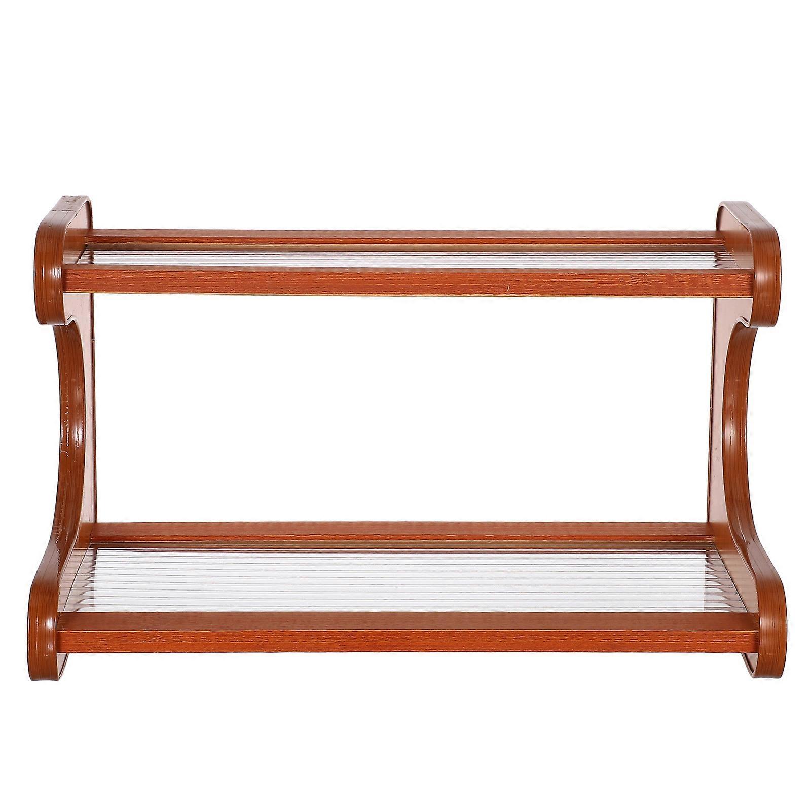 Desktop Shelf Organizer for Office Use 2Pcs Multi-Layer Storage Rack Stand
