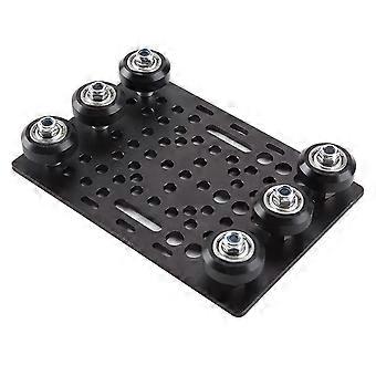 Conjunto de placas de pórtico com ranhura em V, placa de pórtico de 20-80 mm com 6 rodas