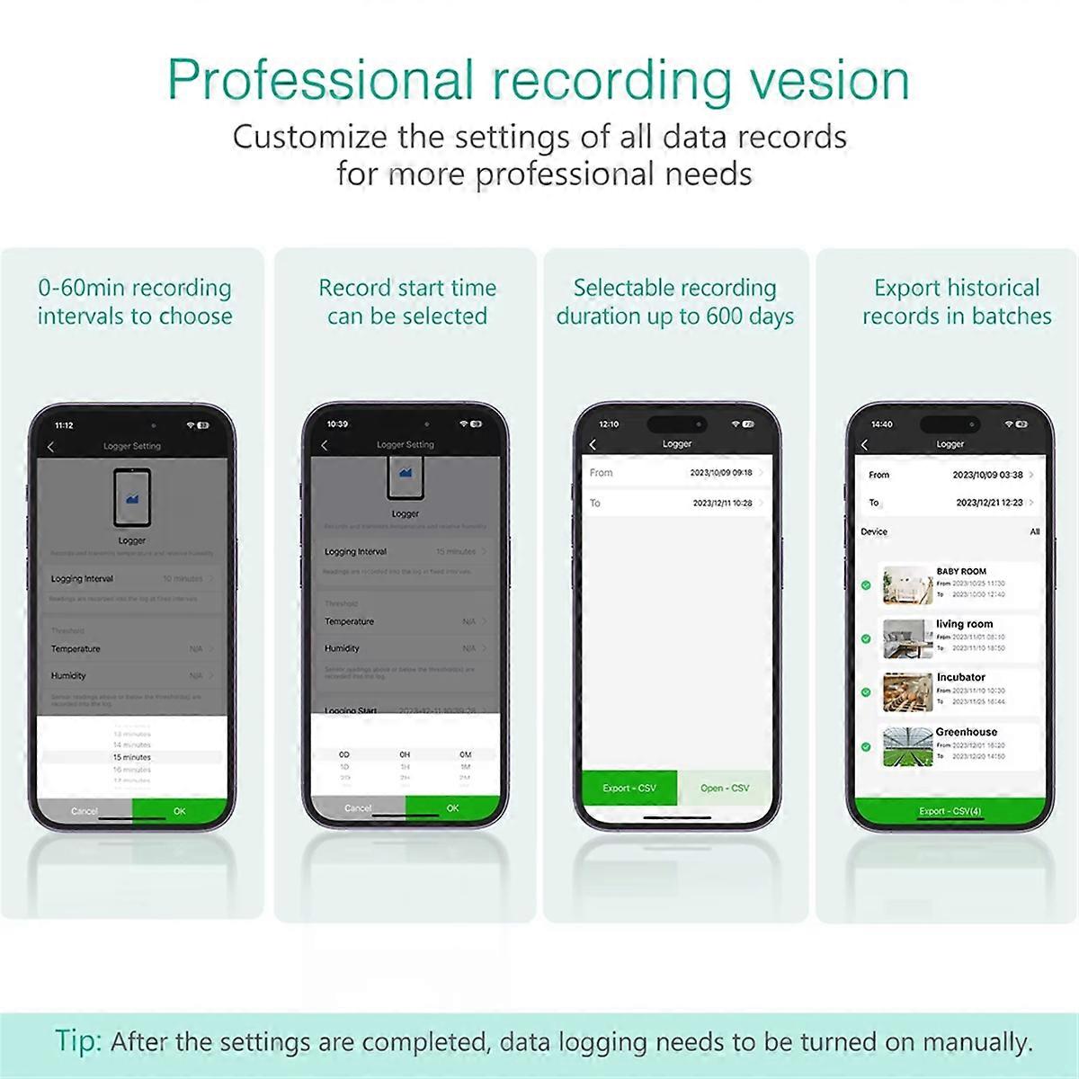  WIFI Tuya Smart Thermometer and Humidity Sensor