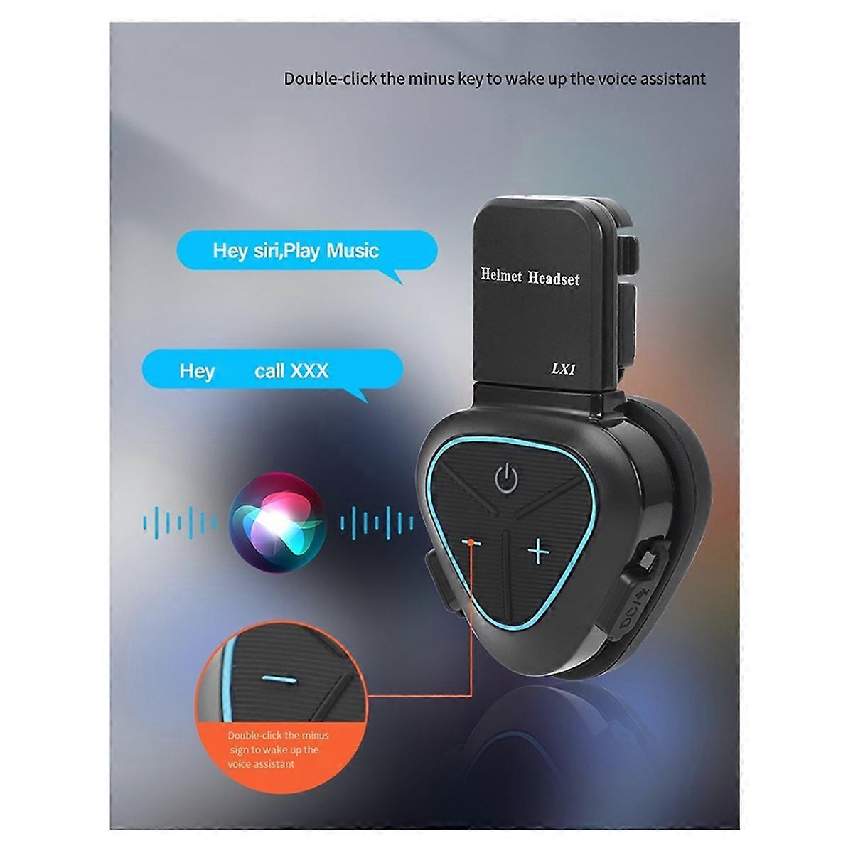 LX1 Motorcycle Helmet Bluetooth Headset