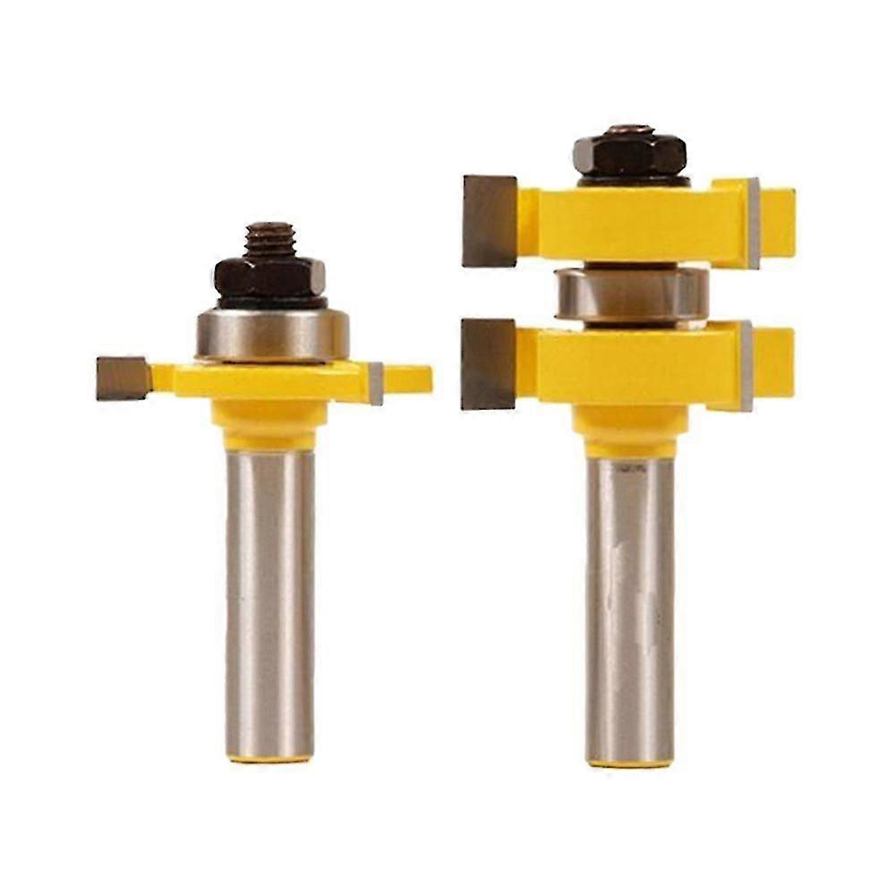 Set Of 2 Tongue And Groove Cutters, 3 Wood Cutters