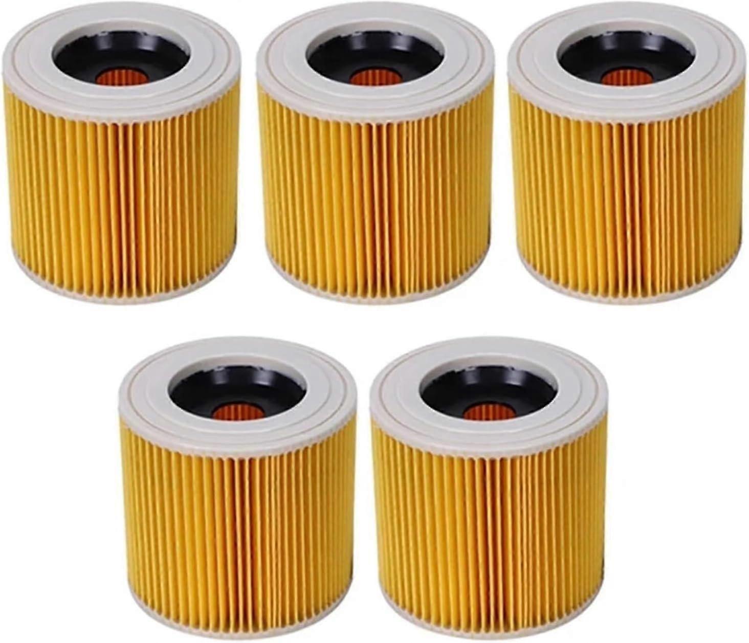 5-Pack DEYIN HEPA Replacement Air Filters for Karcher WD2250 and Other Models, UK Compatible