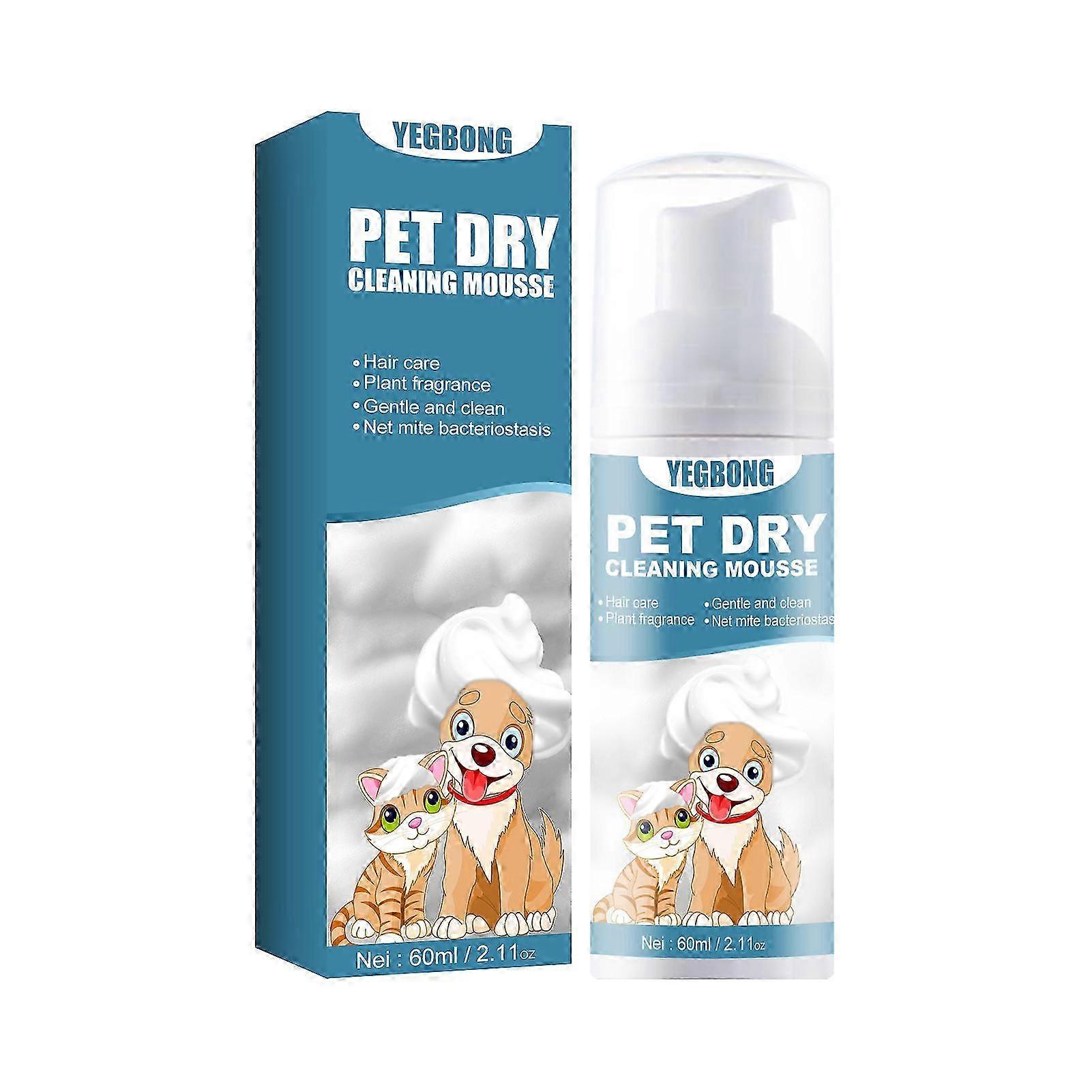 60ml Waterless Foam Shampoo For Dogs And Cats No Sensitive Skin Formula
