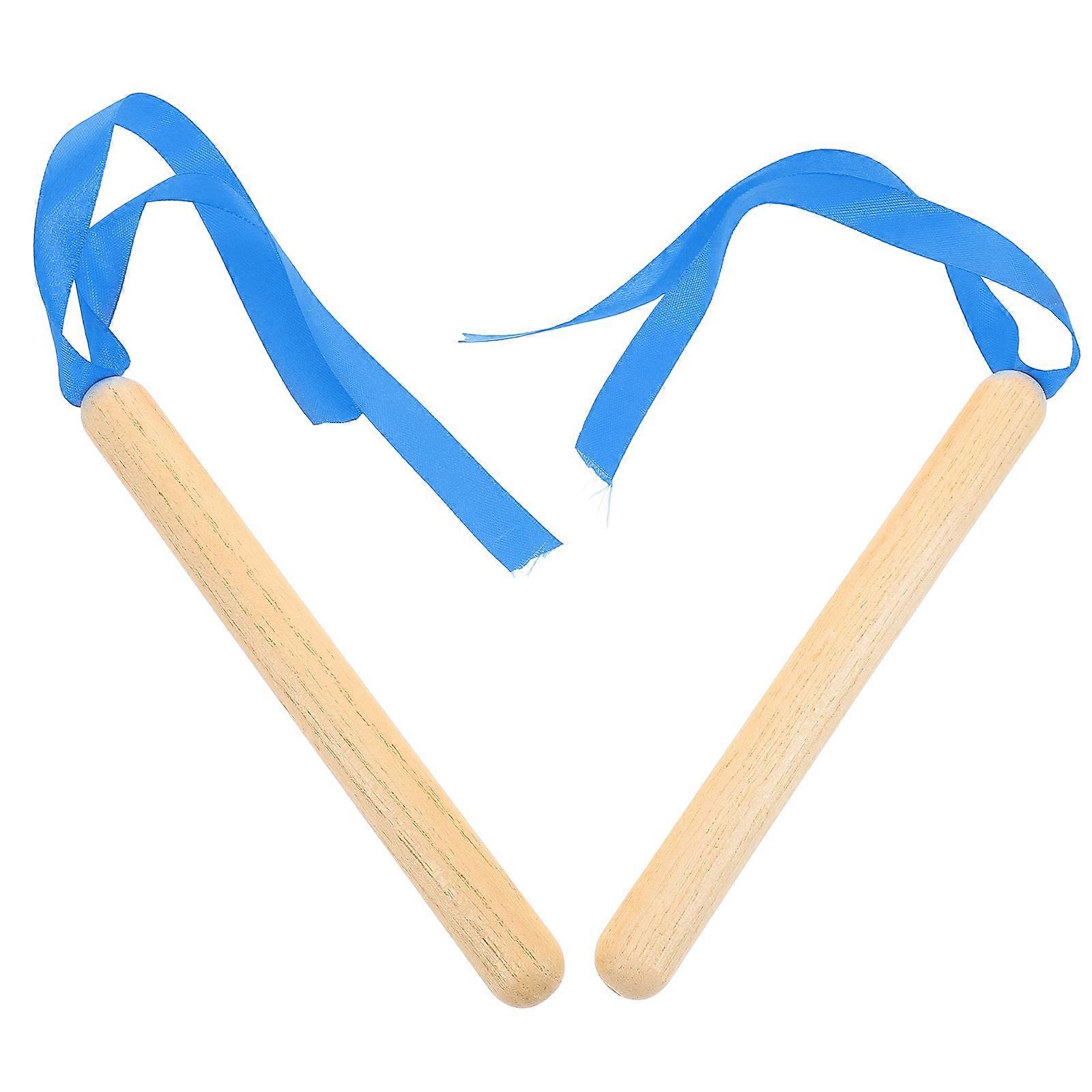Wooden Percussion Sticks for Musical Learning 5Pairs Instruments