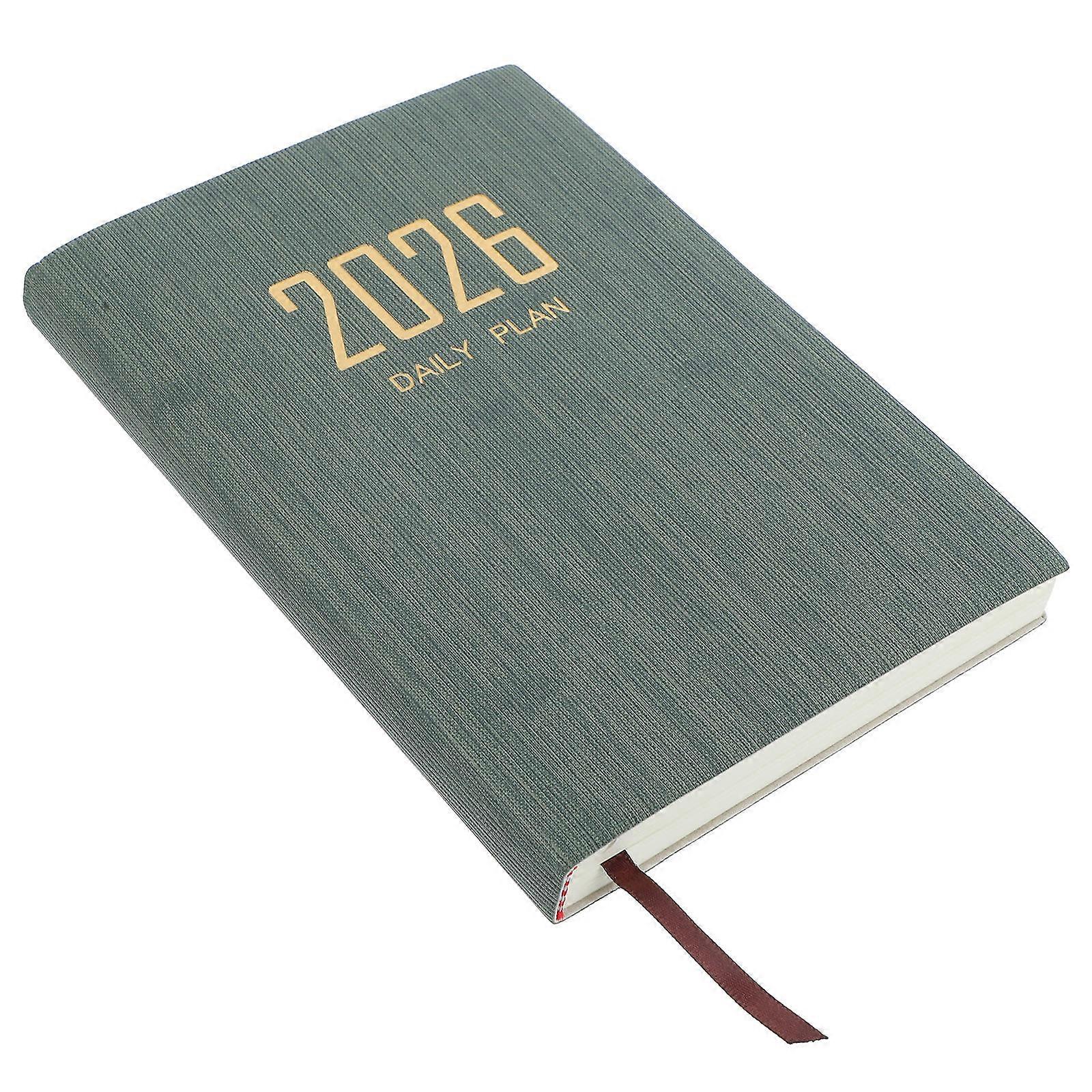 Daily Schedule Planner Notebook A5 Organizer for 3Pcs in Olive Green