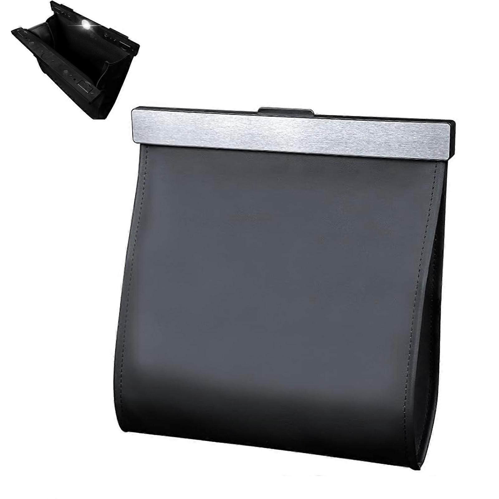 Smart LED Car Trash Can Magnetic Garbage Bag Garbage Bag Sedans Easy-to-Install