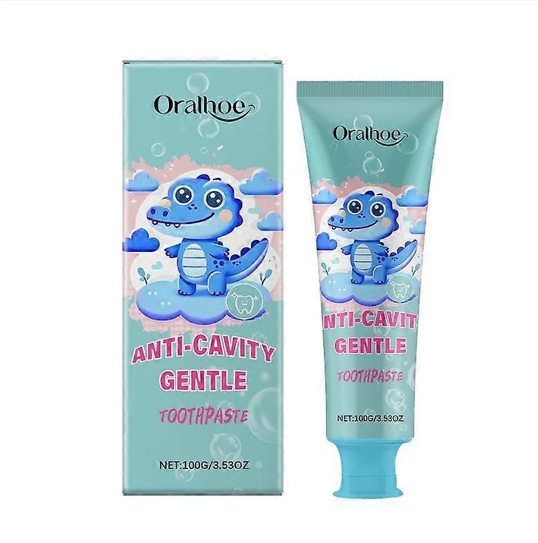 1~3x Kids Fluoride-Free Toothpaste with Nano Hydroxyapatite - Bubblegum Berry Flavor - Gentle Remineralizing Formula for Children's Teeth.new