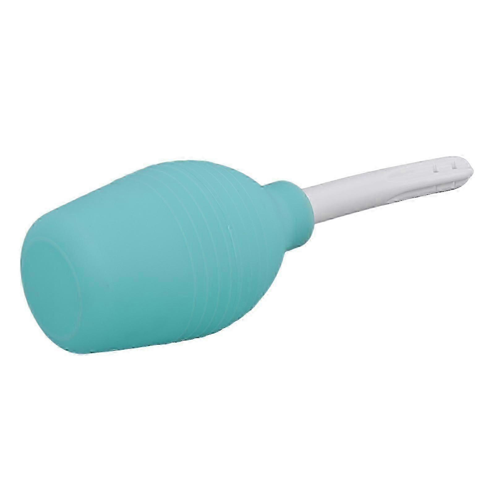 Lavement Ampoule Silicone Vert 300ml Grande Capacité Courbé Tête Douce Douche Nettoyant pour Nettoyage Anal