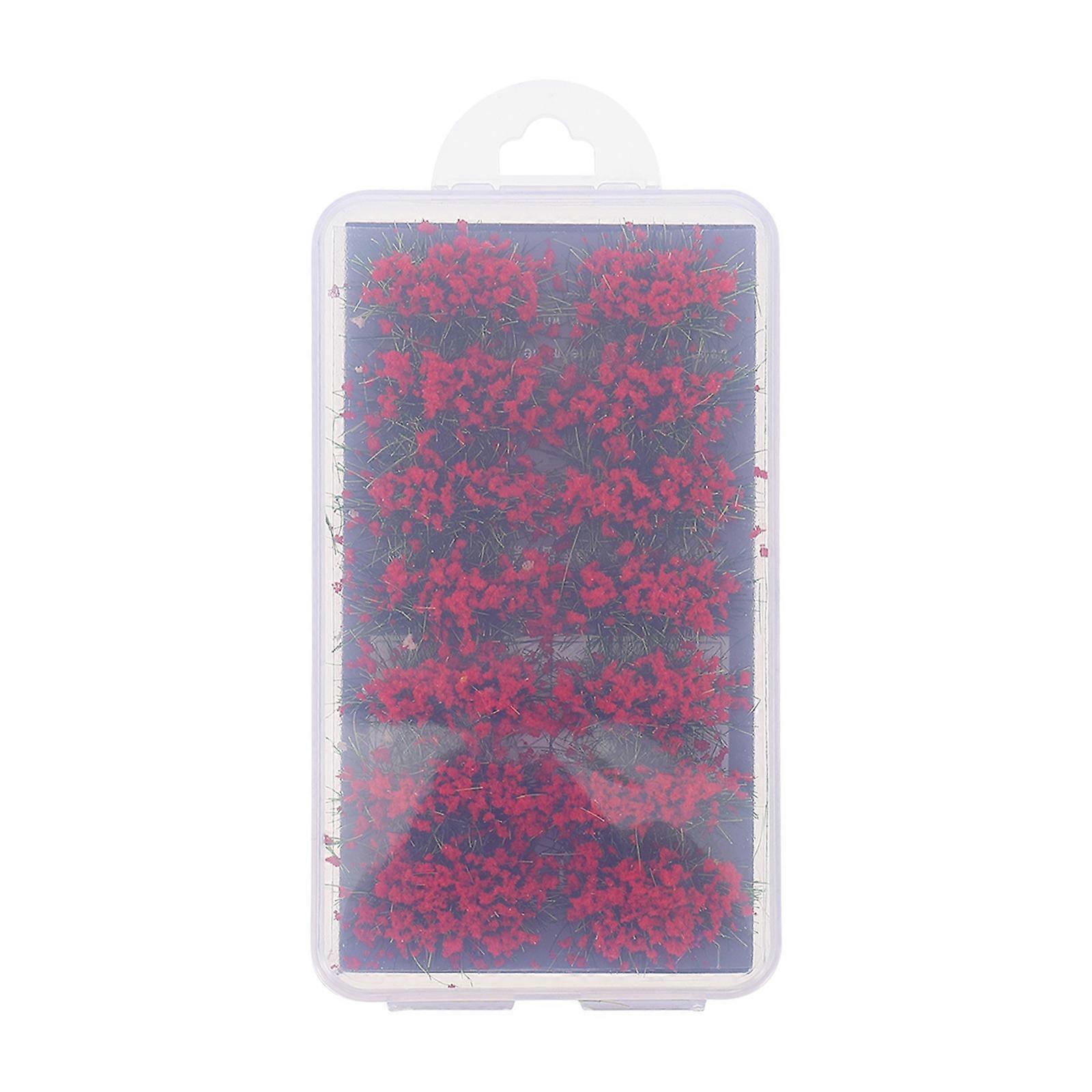 Garden Decoration Flower Cluster Diy Material Safe Recyclable Mini Size Red Resin 4.1×2.2×0.3In For Wreaths 1 Set