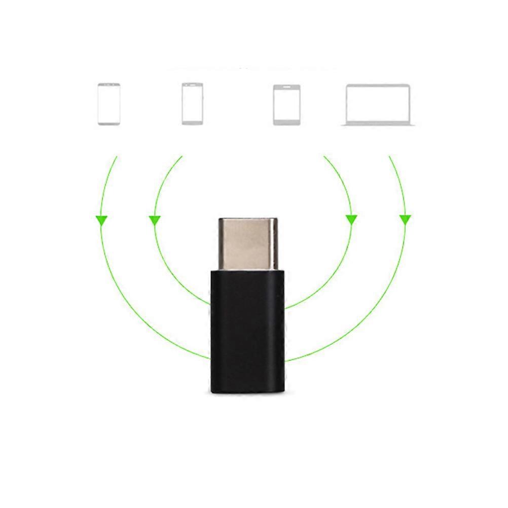 USB Type C Adapter Data Transfer Connector for S8 Plus Black