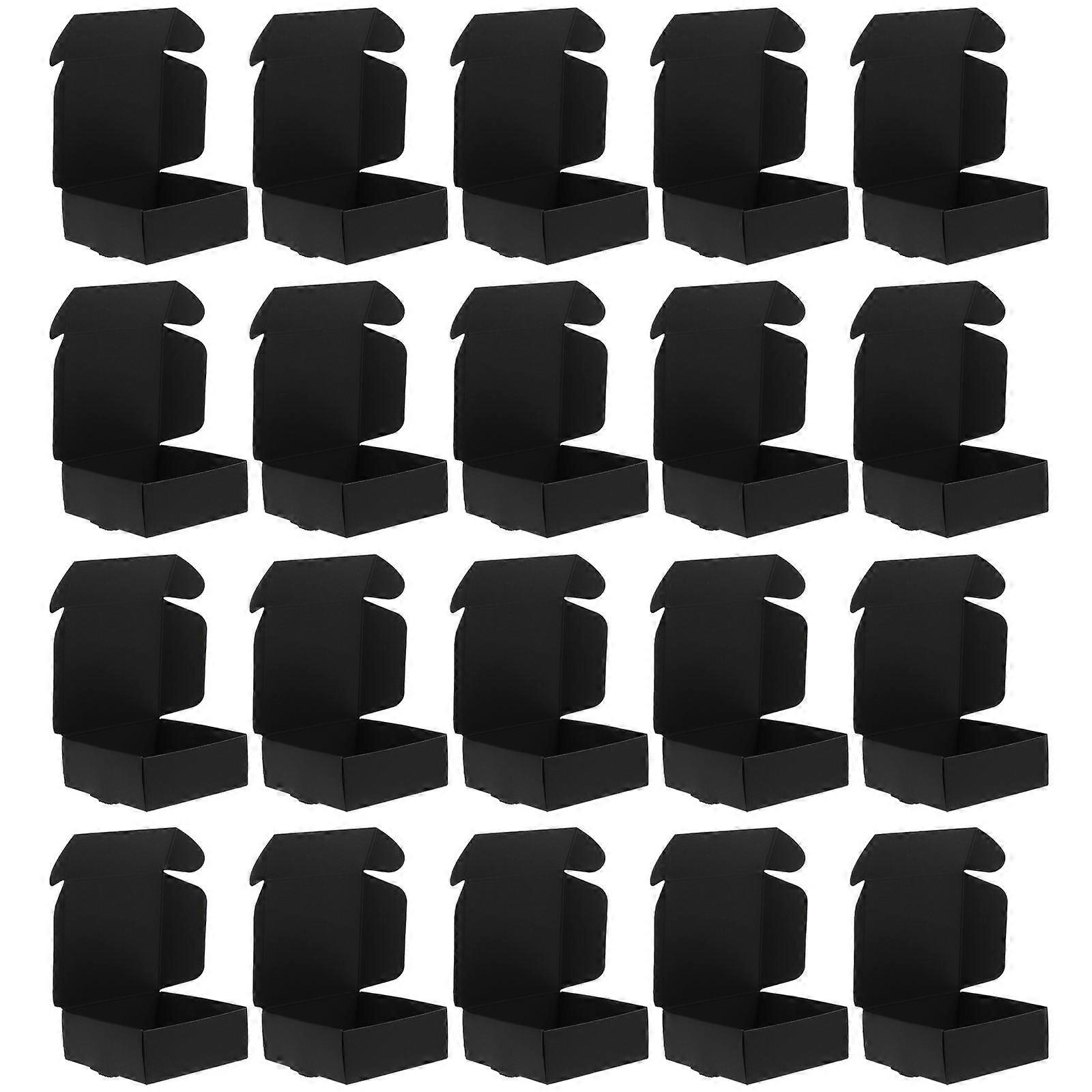 Party Cookie Boxes 100 Pcs Multi-Use For Daily Use Co-Workers Packaging 3×3×5.9in Black Color