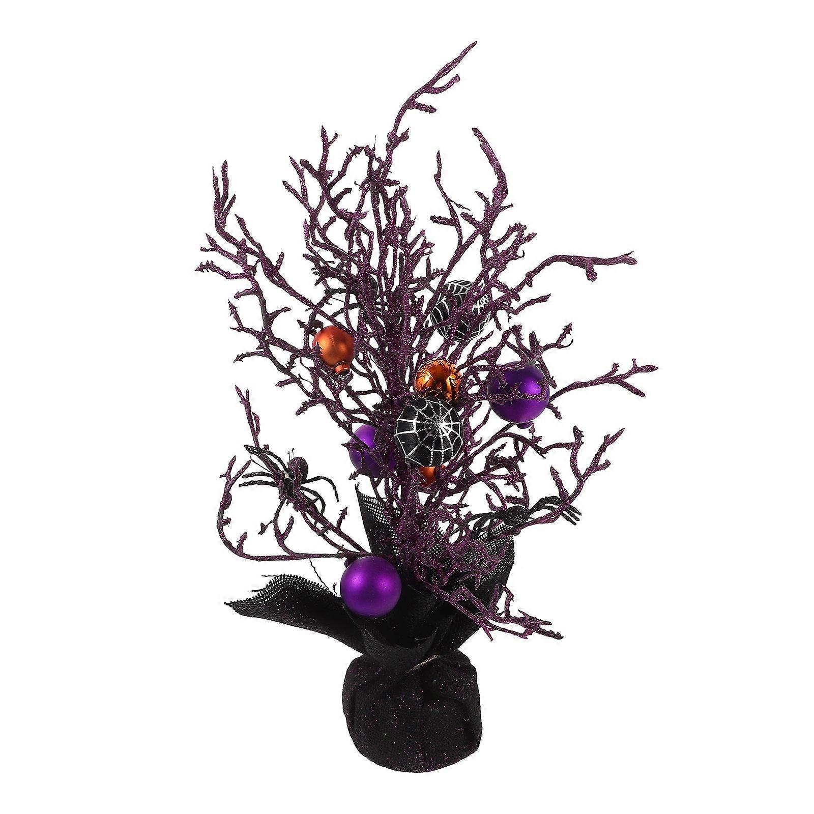 Spooky Atmosphere Halloween Tree Branch Decor 2Pcs For Halloween Enthusiasts Featuring Lifelike Appearance And Versatile Use