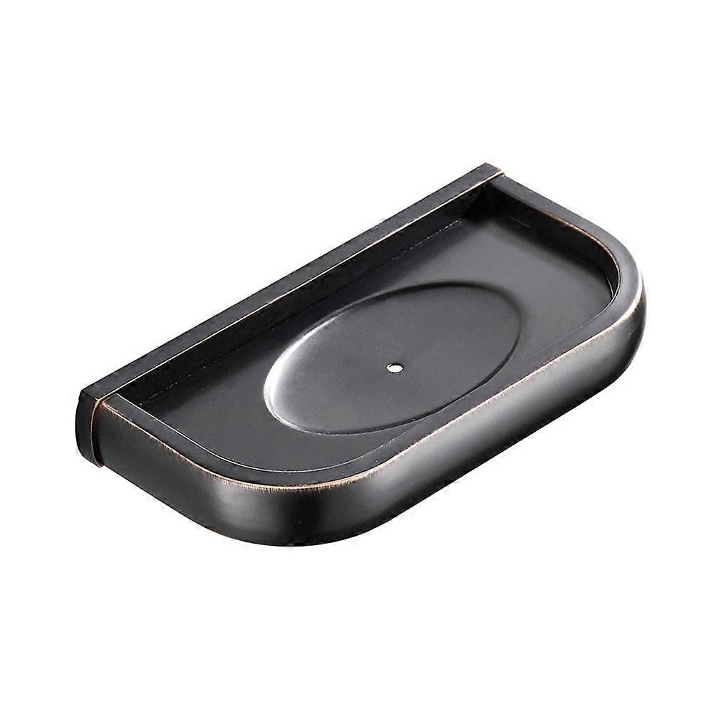Bathroom Wall Mounted Brass Soap Holder for Soap Storage Rack 3Pcs Black