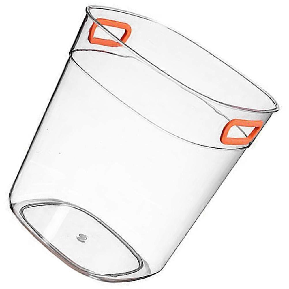 Clear Ice Cube Bucket for Cold Drinks 2Pcs Handheld Ice Container