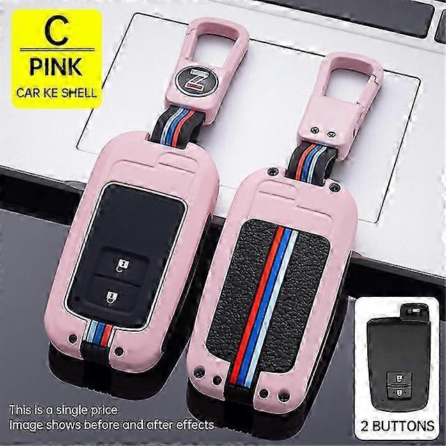 Button Key Fob Shell Cover Case For Toyota Camry Corolla Avalon Rav4 Land Cruiser chr auris Car Remote Key Holder Protector 2025