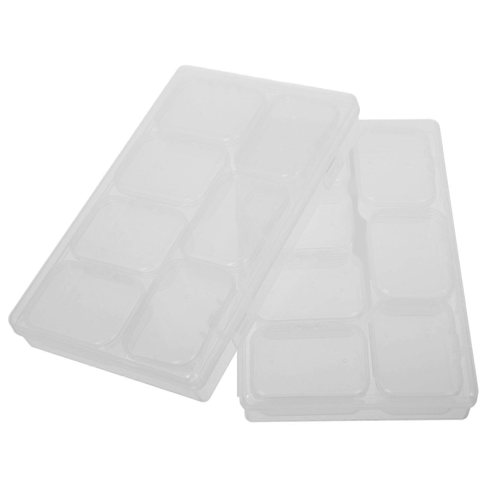 Rectangular Clear Container 10 Pcs For Fishing Gear And Jewelry Sorting With Simple Style