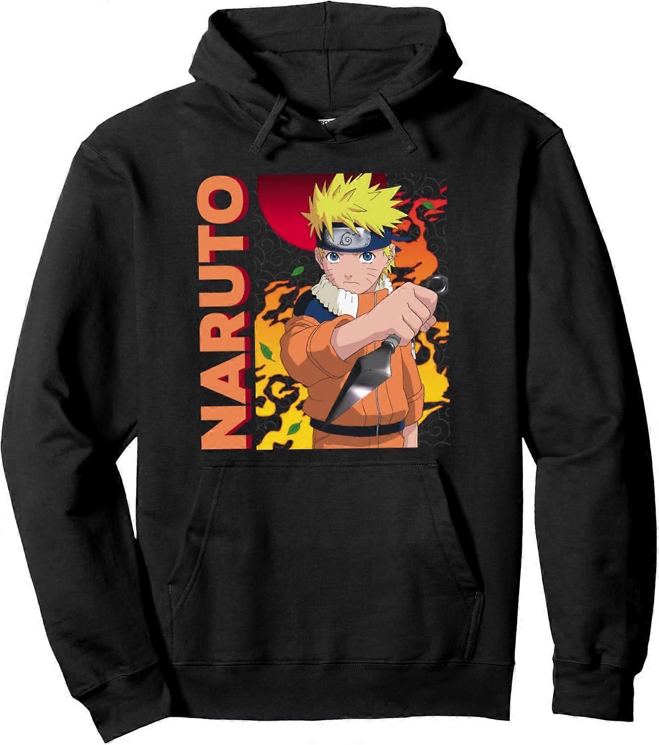Naruto Main Character On Elemental Background Pullover Hoodie YX 738