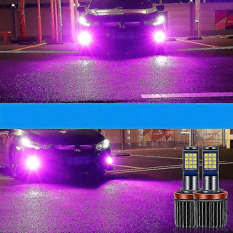 2pcs Led Bulb H8 H11 Auto Fog Light H3 H27 880 881 9005 Hb3 9006 Hb4 Lemon Green Car Lamp 1200lm 12v Drl Driving Running Lamp