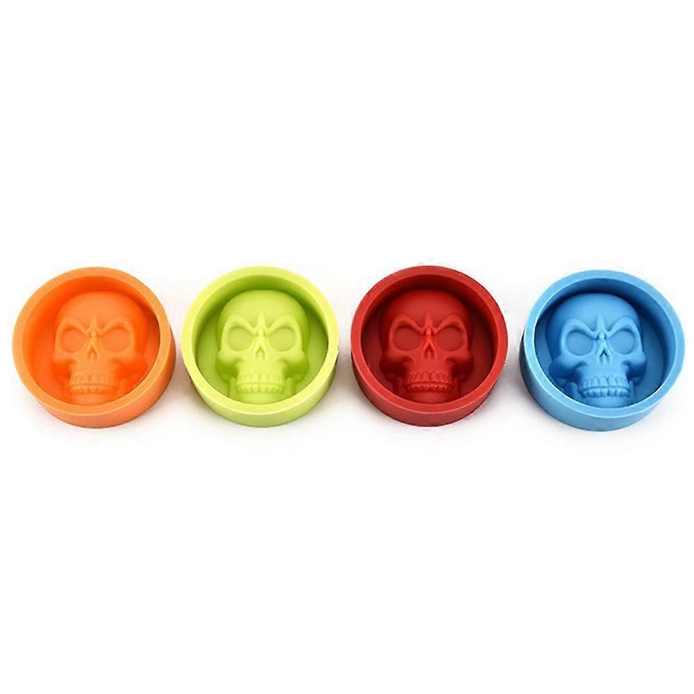 Red Silicone Candy Molds 5.90X5.90X2.10CM For Ice Cube Making Non-stick 1Pcs