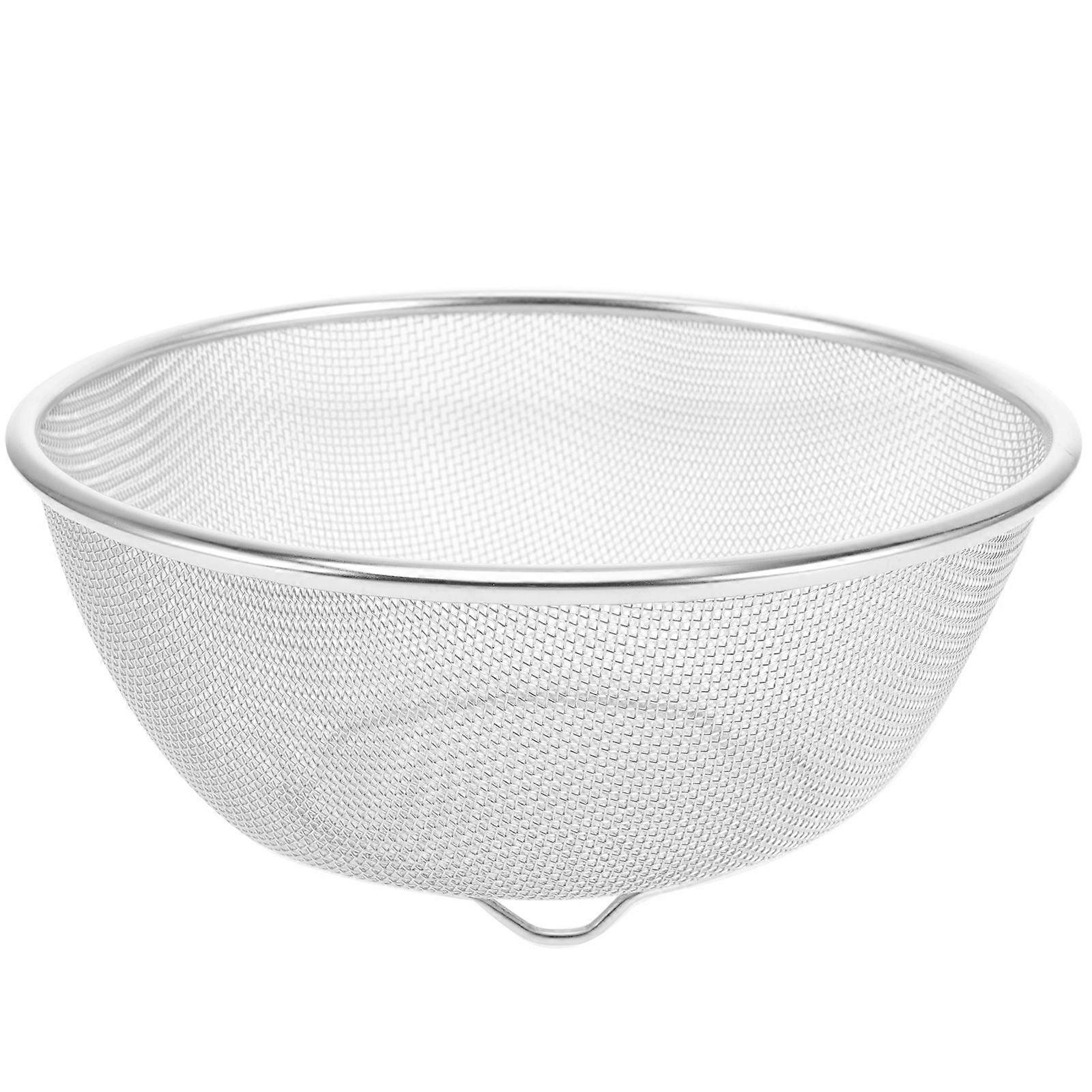 Metal Colander 3Pcs For Filtering Food In Home Use With Stainless Steel Construction 22X22Cm