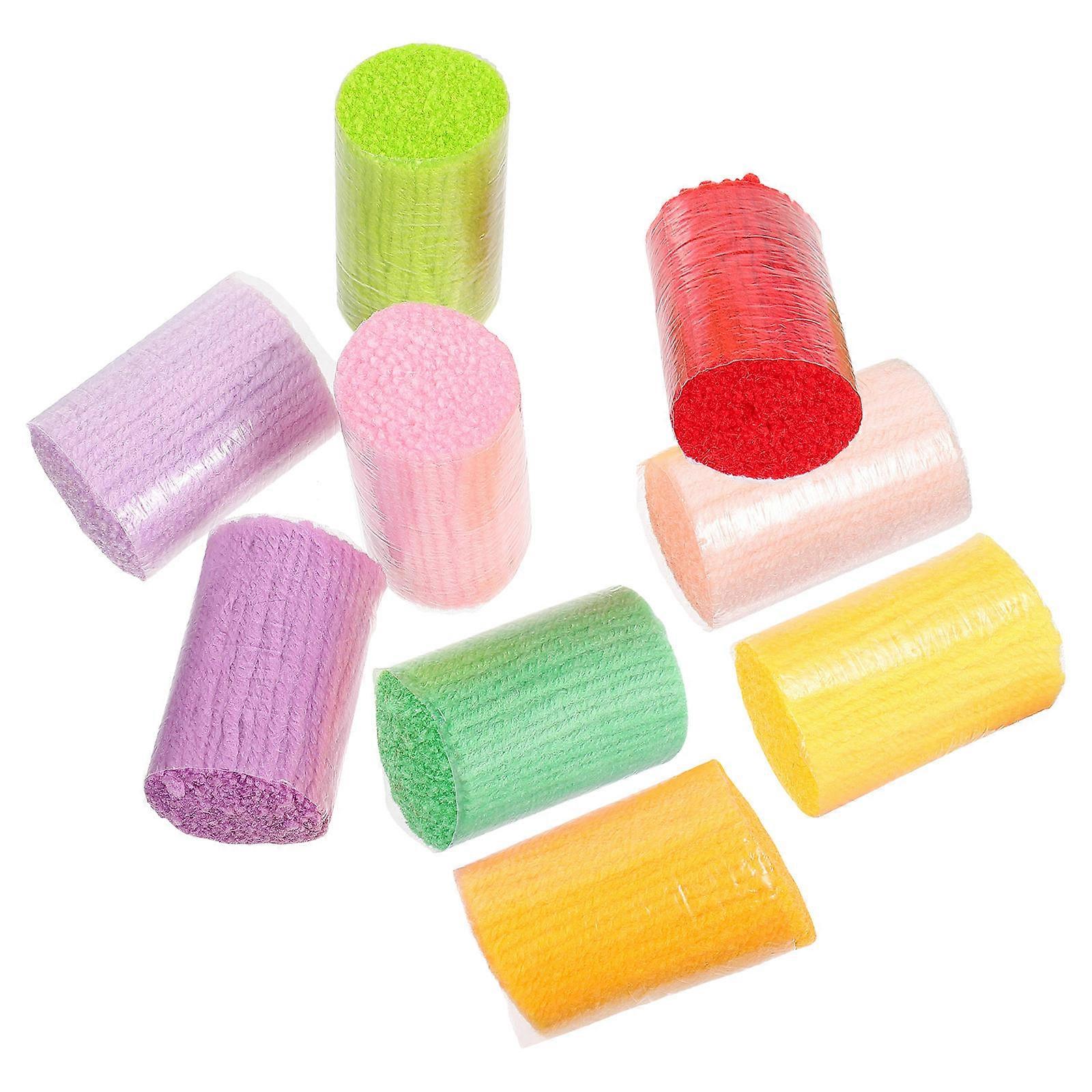 Knitting Yarn Latch Hook for DIY 90Pcs Colorful Pieces