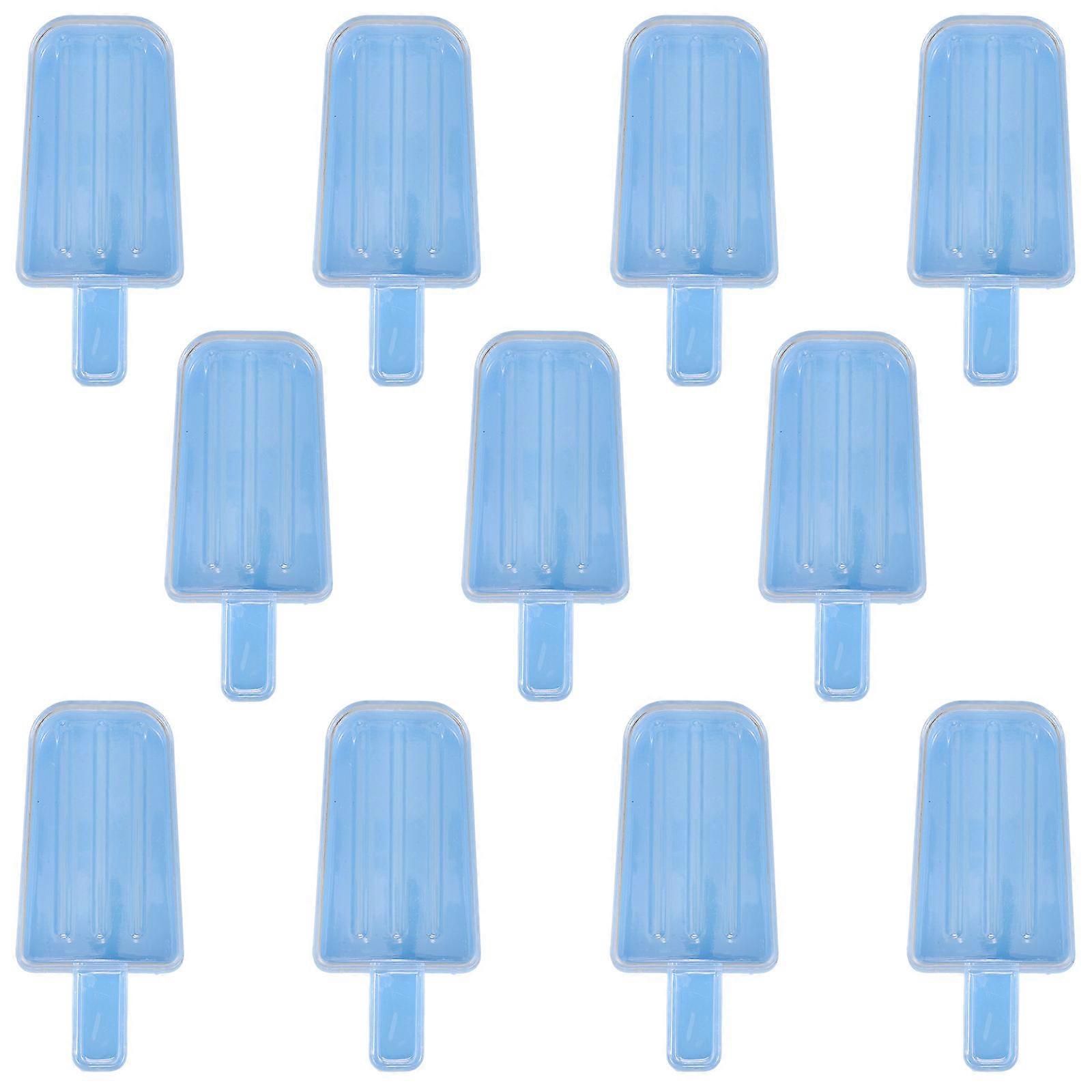 Sky-Blue Popsicle Shape Candy Boxes 36Pcs For Wedding Themed Occasions 11X4.5X2.5CM Elegant Storage Solution