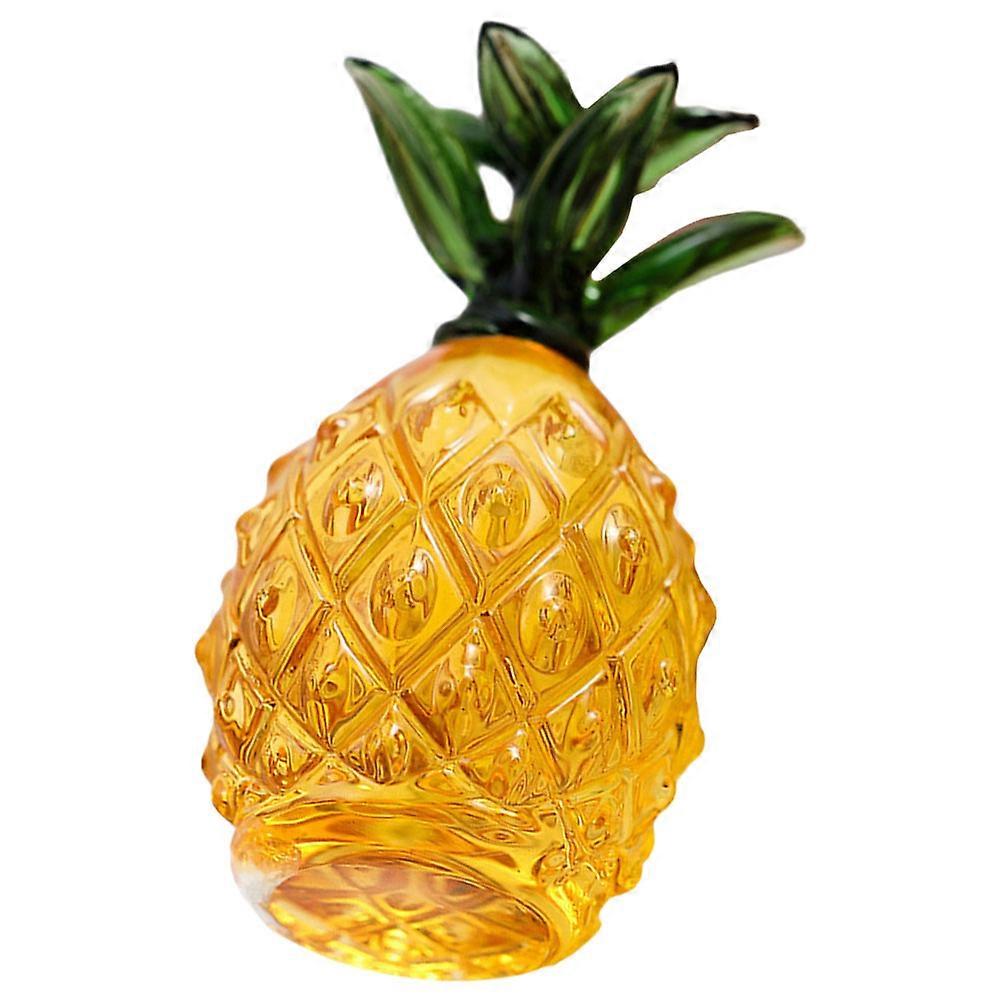 Pineapple Ornament for Decoration 2Pcs Crystal Tabletop Figurine