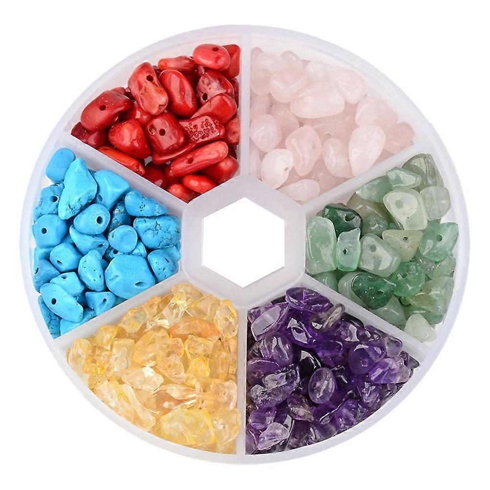 Colorful Stone Beads Handmade Bracelet Accessory for DIY Making 2 Boxes