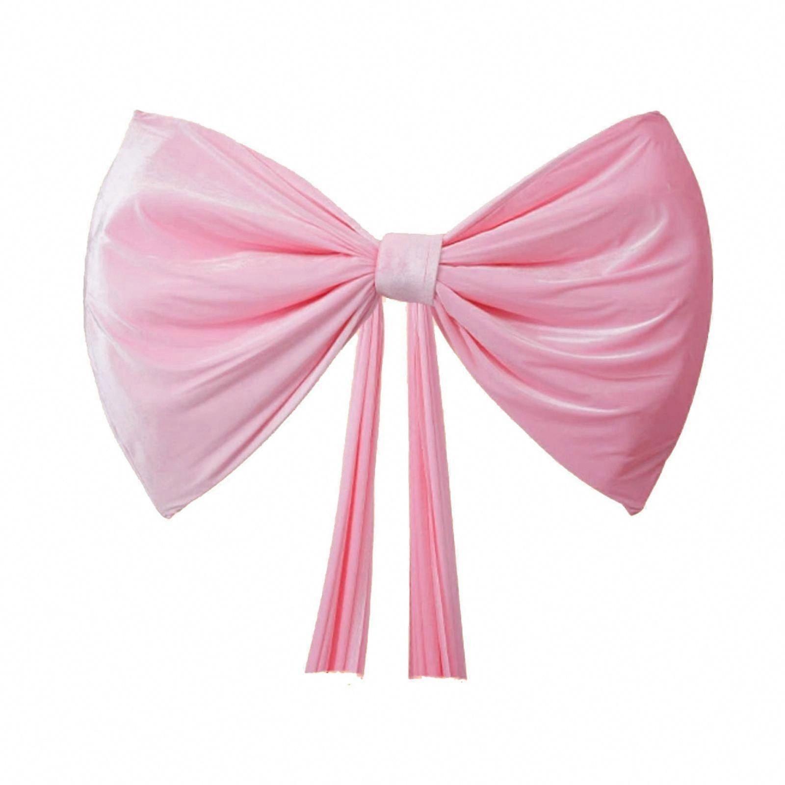 Oversized Red Pink Plush Bows for Wedding Party Decorations Easy Install Remove Event Decor