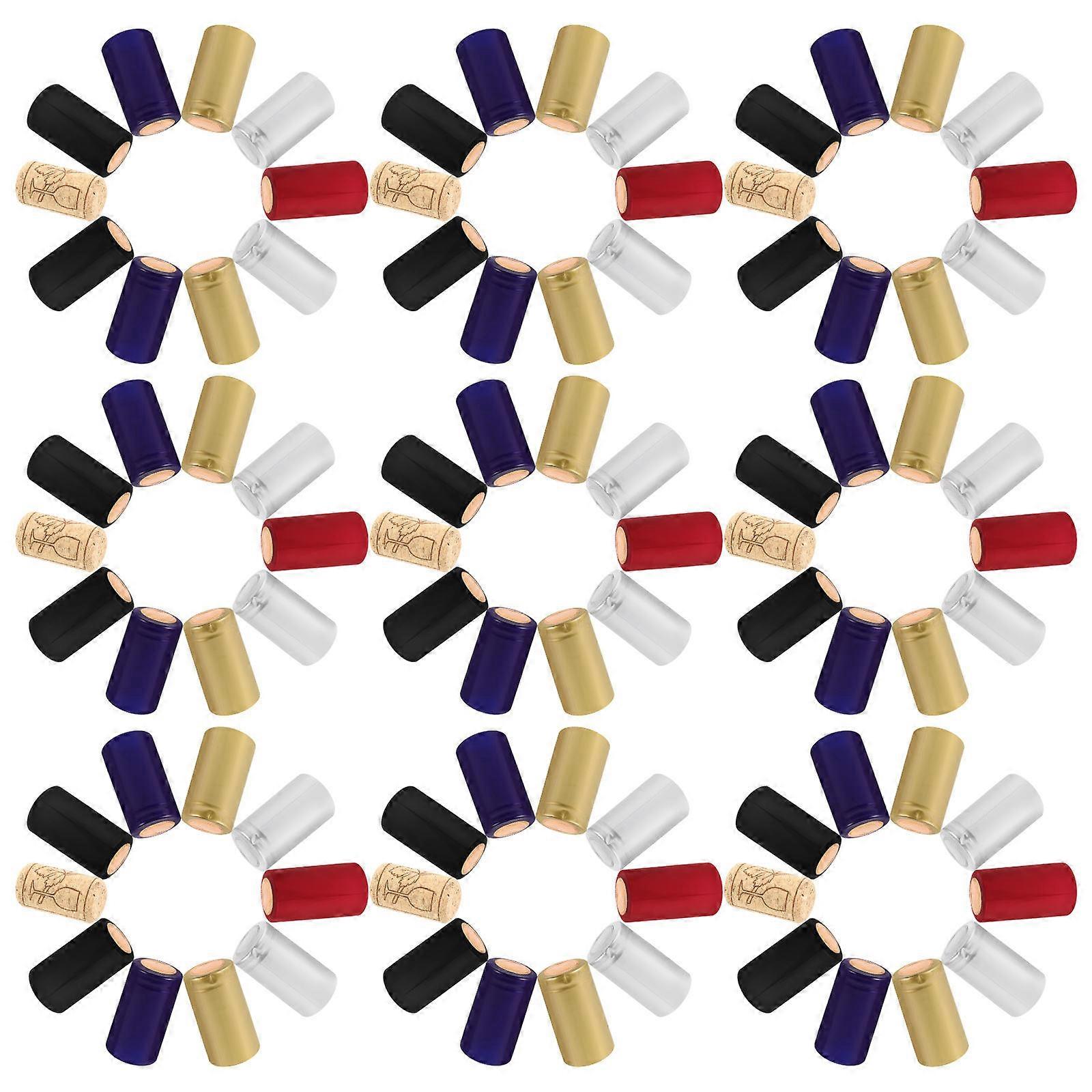 130Pcs Corks Stoppers Set for Sealing and Protecting Bottles with Durable Multi Pvc Material