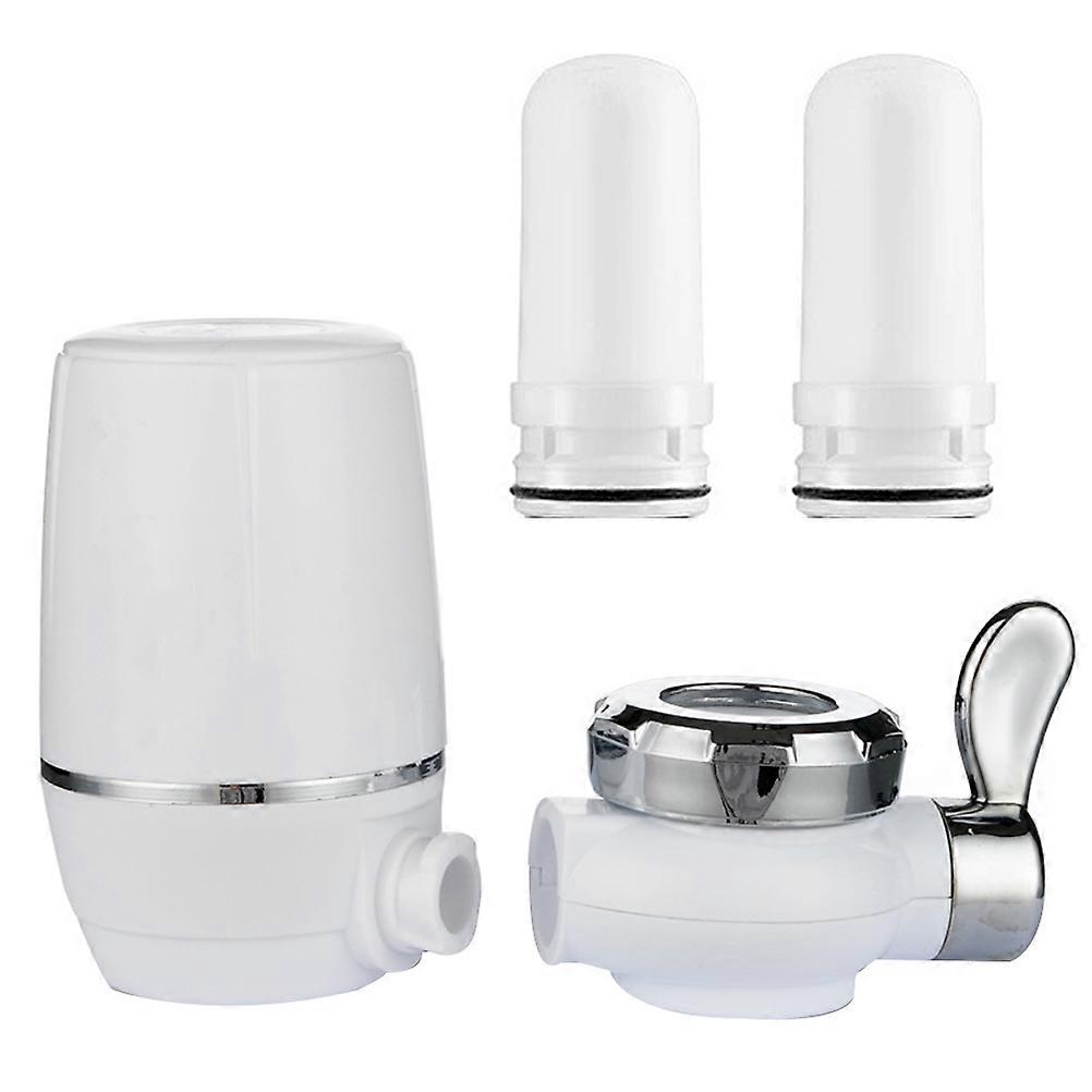 Water Purifier Kitchen Tap Water Filter with 2Pcs Replacement Ceramic Filters