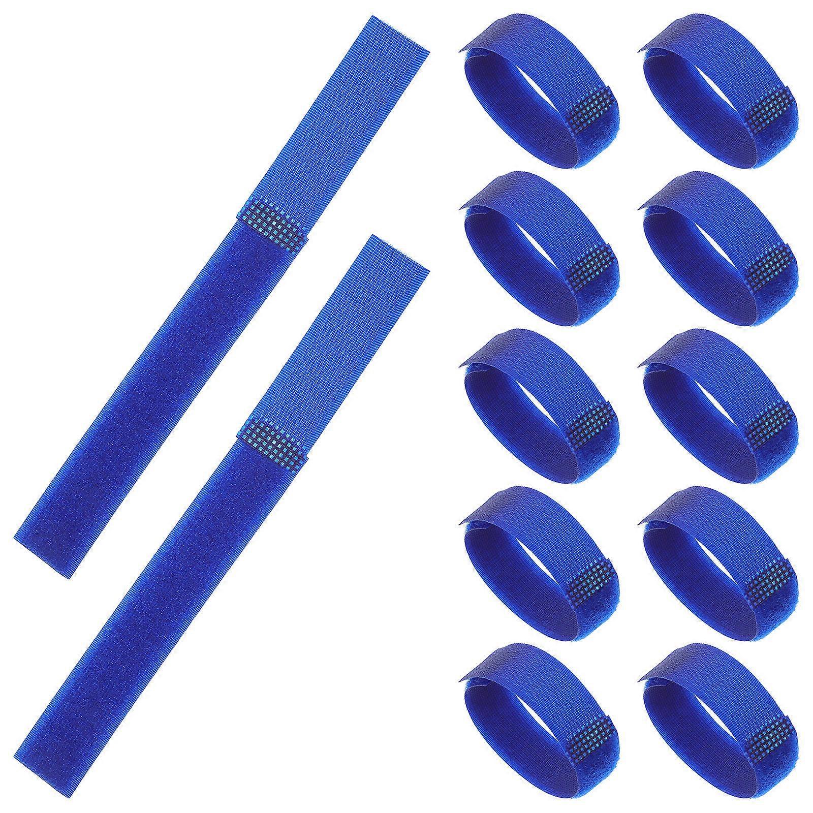 Non Slip Dog Shoe Strap Pet Bootie Fastener Adjustable 40Pcs Blue