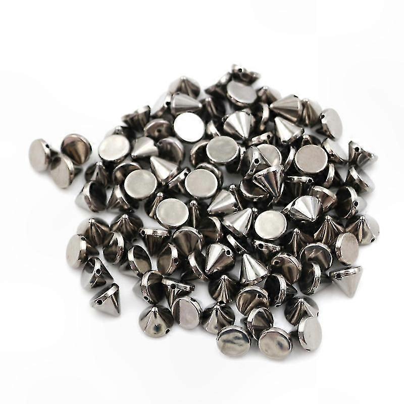 100 Pieces 10mm Round Stud Spike Rivet for Leather Crafting Projects