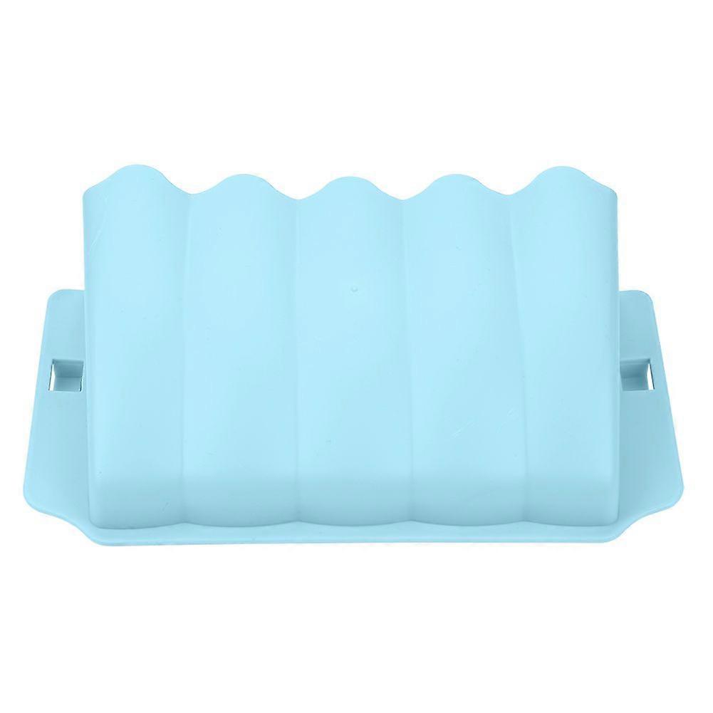 Simple Plastic Grass Feeder Pet Hay Bowl Dish Rack Holder Rabbit Rat(Blue)