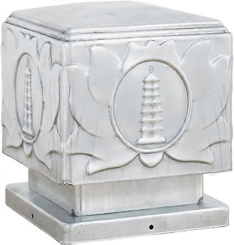 Metal Fence Post Caps Acorn  Finials Lotus Pattern For Garden Fence 3 Pack