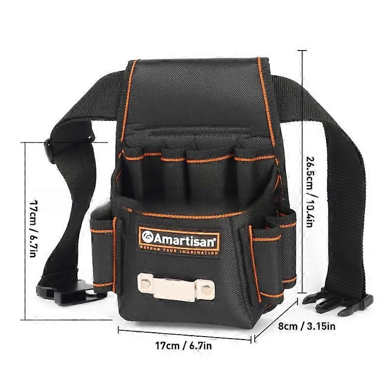 Multi-pocket Tool Waist Bag Portable Durable Tools Bag Electrician Maintenance Storage Toolkit Multi-function Tool Waist Bags