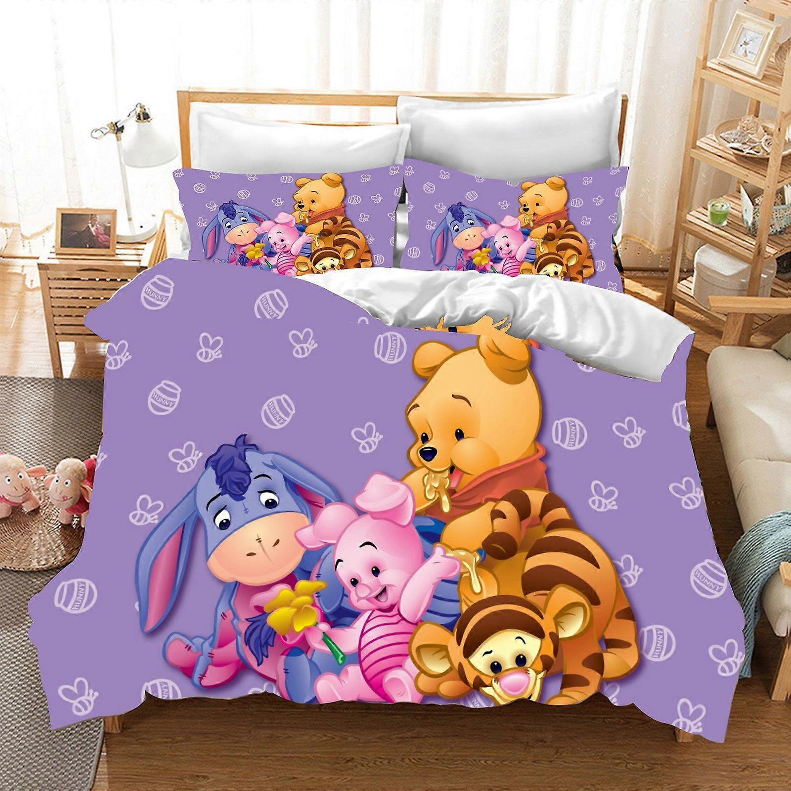 סט ציפות פוך לילדים, מצעים זוגיים יוקרתיים, תלת מימד, גודל קינג, גודל קווין, בית, 2 יחידות, 3 יחידות