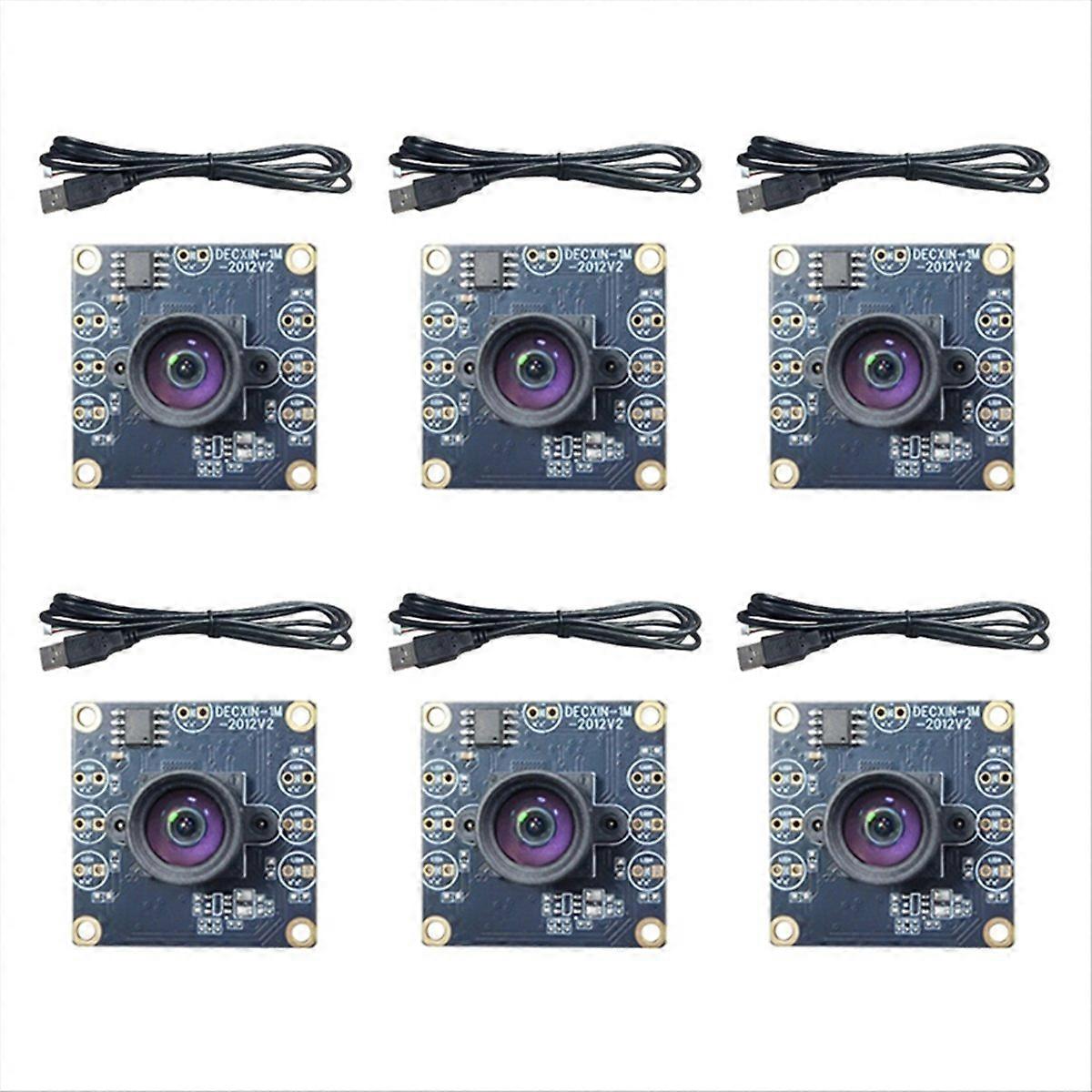 6PCS 100° OV9732 USB Camera Module 720P with 0.6m Cable