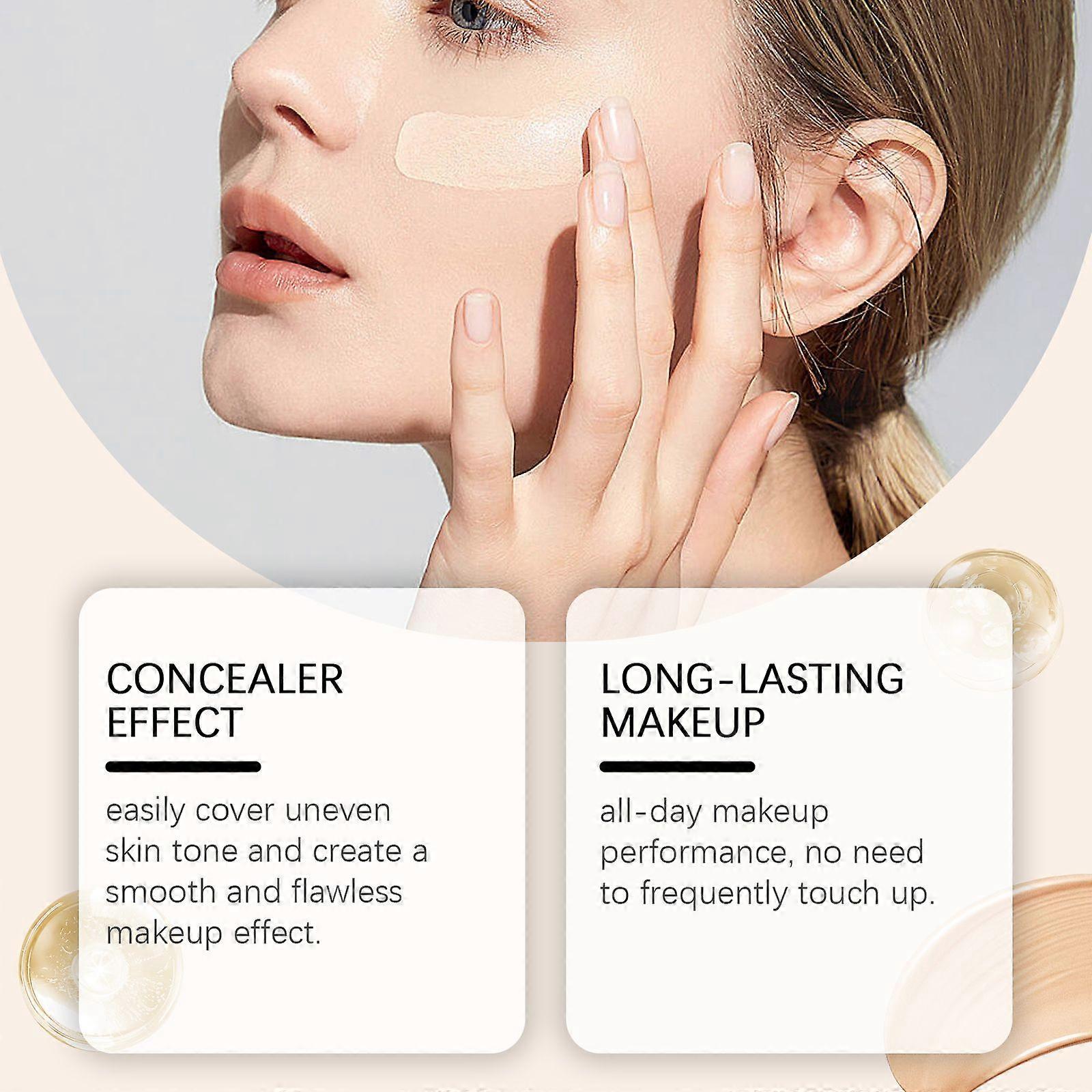 Eelhoe Foundation Liquid Concealer Mild Natural Light And Bright Skin Color Moisturizing Lasting Not Easy To Makeup Liquid Foundation