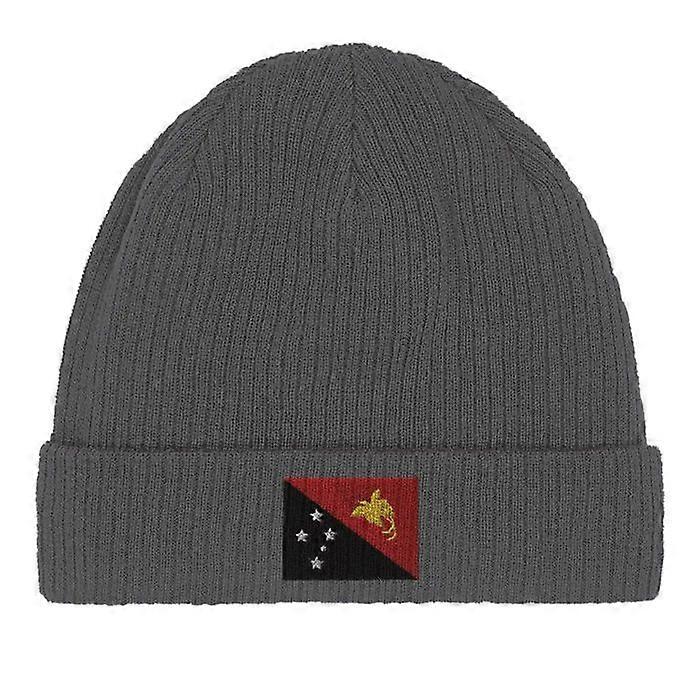 Papua New Guinea Flag Cap in Gray