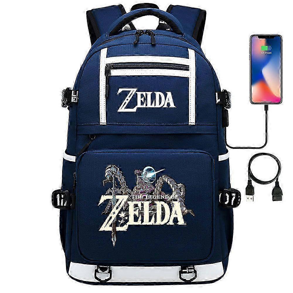 2025 Game Zelda-link Print Backpack For Teens, Students, And Schoolbags - Bookbag For Men