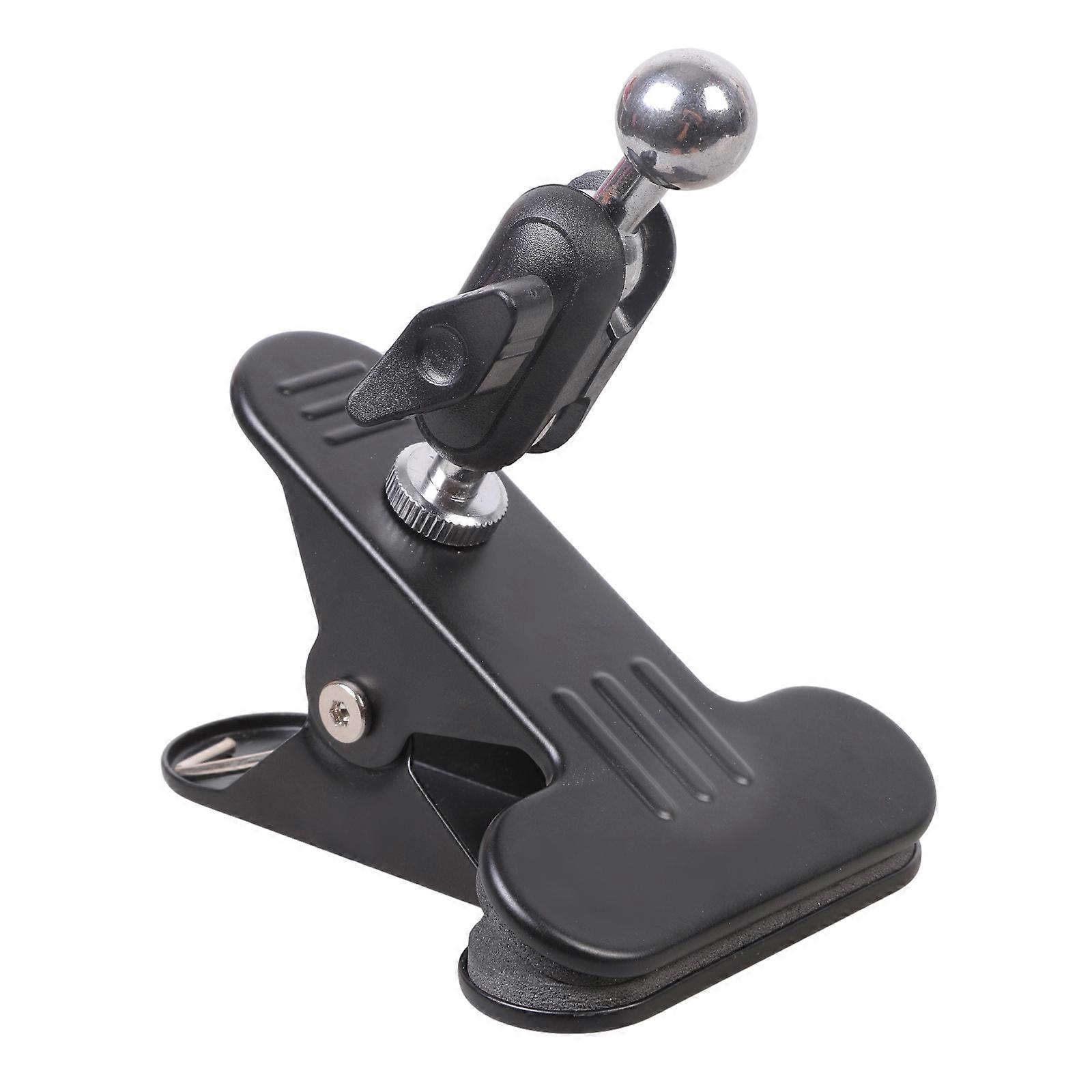 Multi Purpose Ball Head Clamp For Mobile Tablet Navigation Stands 5cm Jaw Capacity 1/4 Screw Hole 360 Angle Adjustment Multicolor