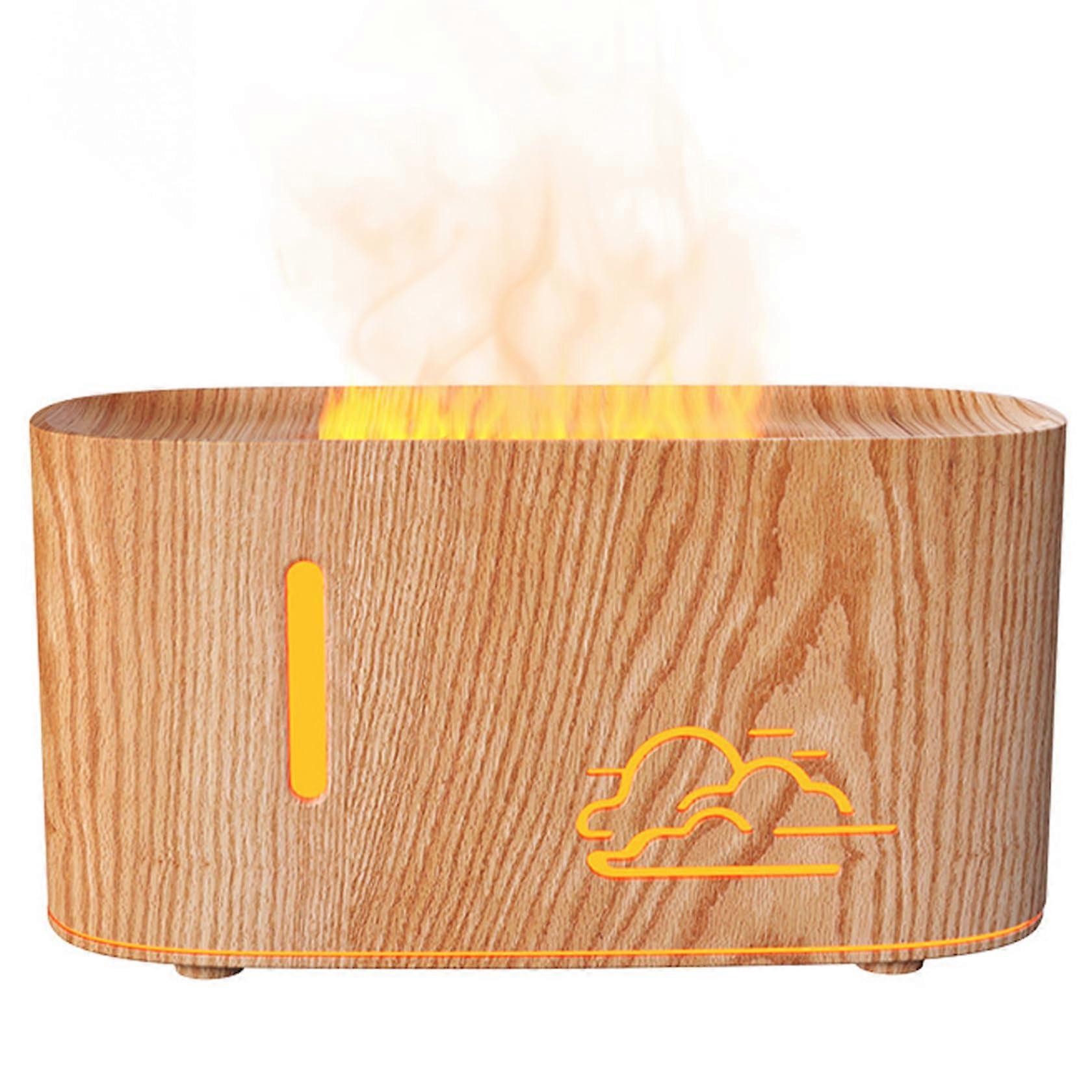 Flame Diffuser Aromatherapy Humidifier With 2 Mist Modes 7 Color LED Light Cool Mist Diffuser For Home Office Gym