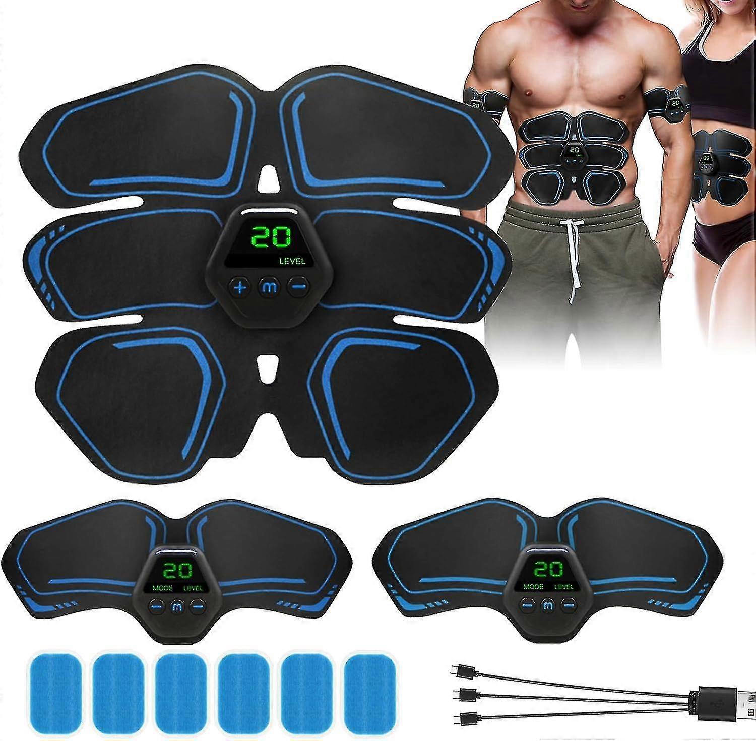 EMS muscle stimulator for abs toning and core strengthening